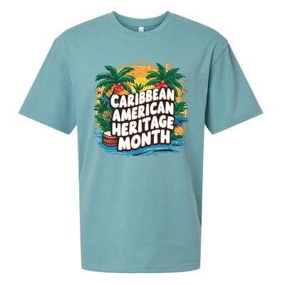 Caribbean American Heritage Month Gift Sueded Cloud Jersey T-Shirt