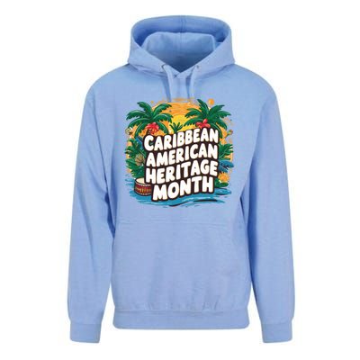 Caribbean American Heritage Month Gift Unisex Surf Hoodie