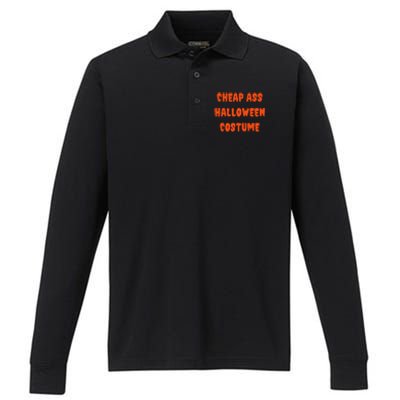 Cheap Ass Halloween Costume Funny Halloween Performance Long Sleeve Polo