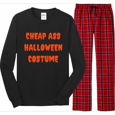 Cheap Ass Halloween Costume Funny Halloween Long Sleeve Pajama Set