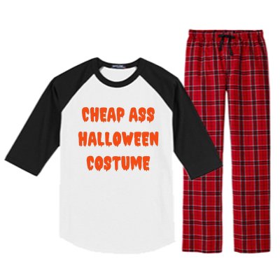 Cheap Ass Halloween Costume Funny Halloween Raglan Sleeve Pajama Set