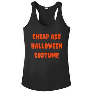 Cheap Ass Halloween Costume Funny Halloween Ladies PosiCharge Competitor Racerback Tank