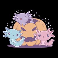 Cute Axolotl Halloween Pumpkin Tall T-Shirt