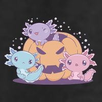 Cute Axolotl Halloween Pumpkin Adult Drive Performance Visor