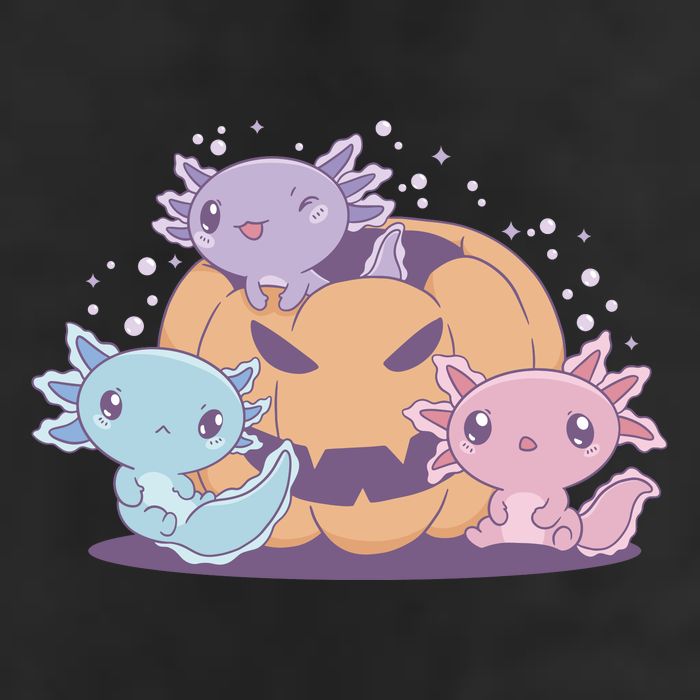 Cute Axolotl Halloween Pumpkin Adult Drive Performance Visor