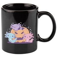 Cute Axolotl Halloween Pumpkin 11oz C Handle Ceramic Mug