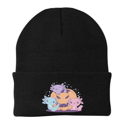 Cute Axolotl Halloween Pumpkin Beanie
