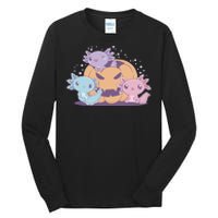 Cute Axolotl Halloween Pumpkin Tall Long Sleeve T-Shirt