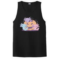 Cute Axolotl Halloween Pumpkin PosiCharge Competitor Tank