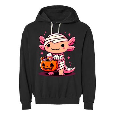 Cute Axolotl Halloween Costume Garment-Dyed Fleece Hoodie