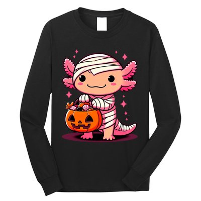 Cute Axolotl Halloween Costume Long Sleeve Shirt