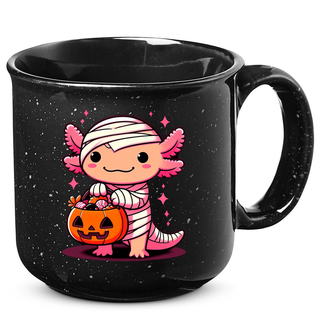 Cute Axolotl Halloween Costume 15oz Campfire Ceramic Mug
