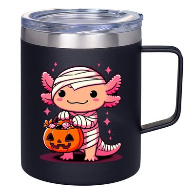 Cute Axolotl Halloween Costume 12oz Stainless Steel Coffee Mug