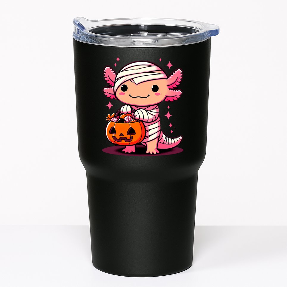 Cute Axolotl Halloween Costume Tumbler