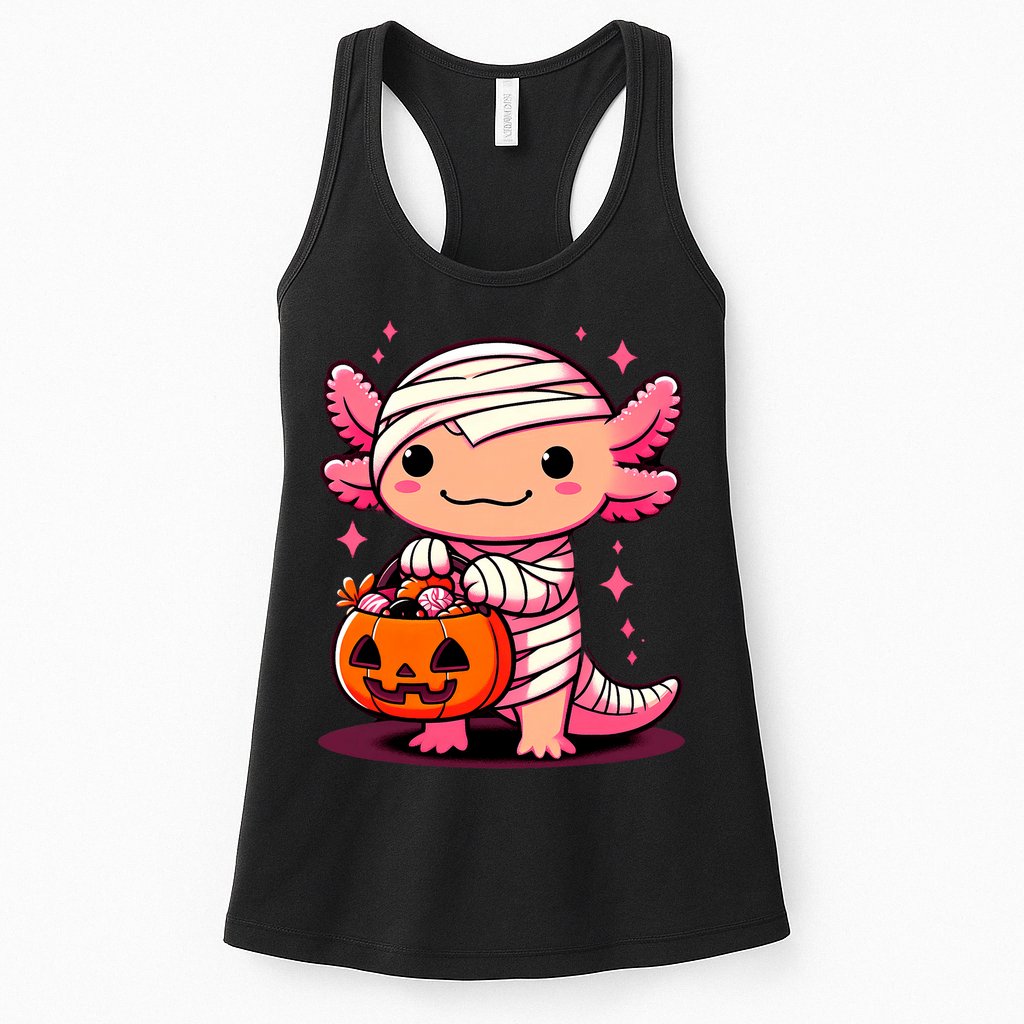 Cute Axolotl Halloween Costume Womens Tank Top
