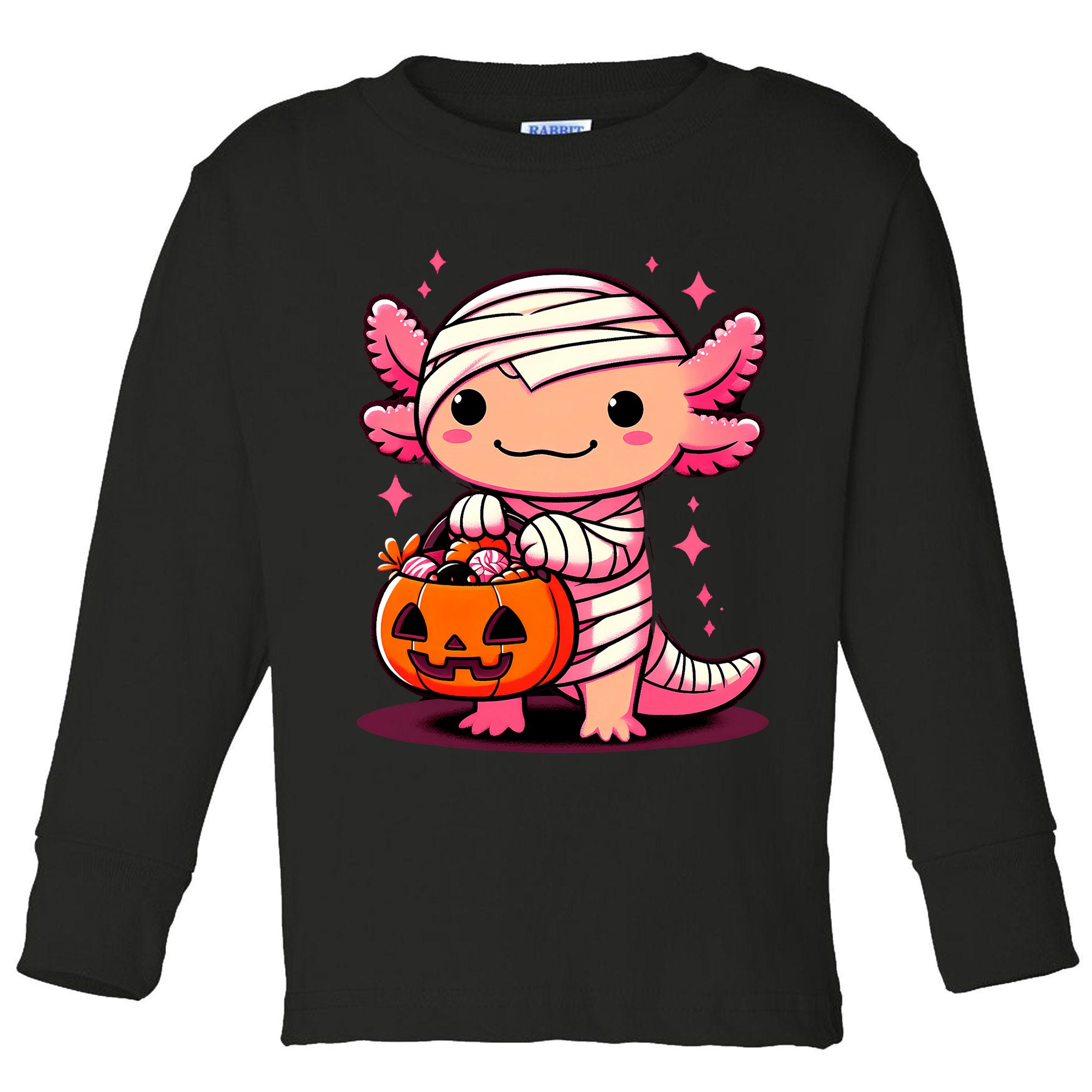 Cute Axolotl Halloween Costume Toddler Long Sleeve Shirt