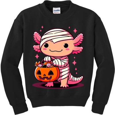 Cute Axolotl Halloween Costume Kids Sweatshirt