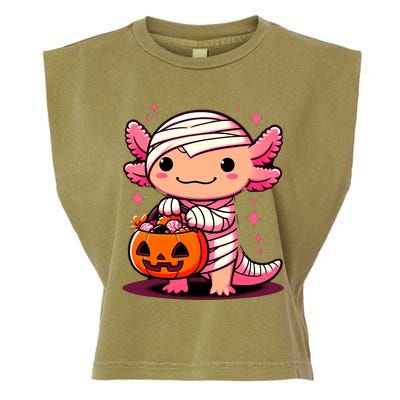 Cute Axolotl Halloween Costume Garment-Dyed Women's Muscle Tee