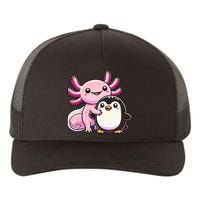 Cute Axolotl Hugging Penguin Yupoong Adult 5-Panel Trucker Hat