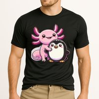 Cute Axolotl Hugging Penguin Performance Shirt