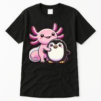 Cute Axolotl Hugging Penguin Tall T-Shirt