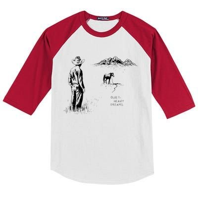 Cowboy American Heartbreak Country Music Kids Colorblock Raglan Jersey