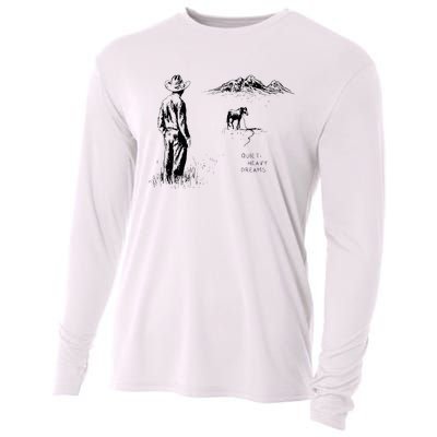 Cowboy American Heartbreak Country Music Cooling Performance Long Sleeve Crew