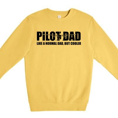 C172 Aviation Humor Funny Pilot Father Pilot Dad Premium Crewneck Sweatshirt