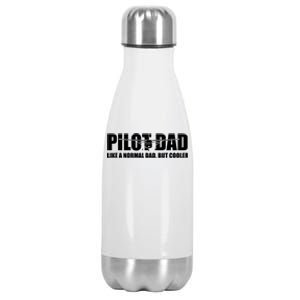 C172 Aviation Humor Funny Pilot Father Pilot Dad Stainless Steel Insulated Water Bottle