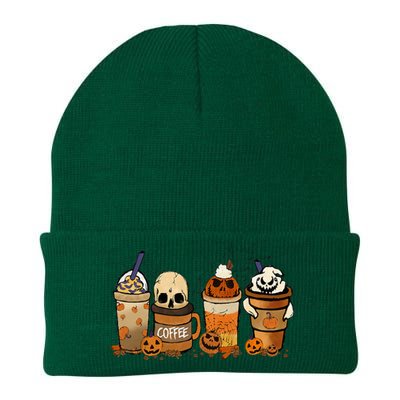 Coffee And Horror Movies Scary Halloween Coffee Lover Knit Cap Winter Beanie