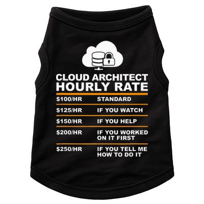 Cloud Architect hourly Rate USDProgrammer Hourly Rate Gift Doggie Tank