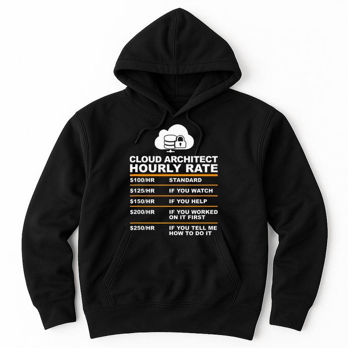 Cloud Architect hourly Rate USDProgrammer Hourly Rate Gift Hoodie