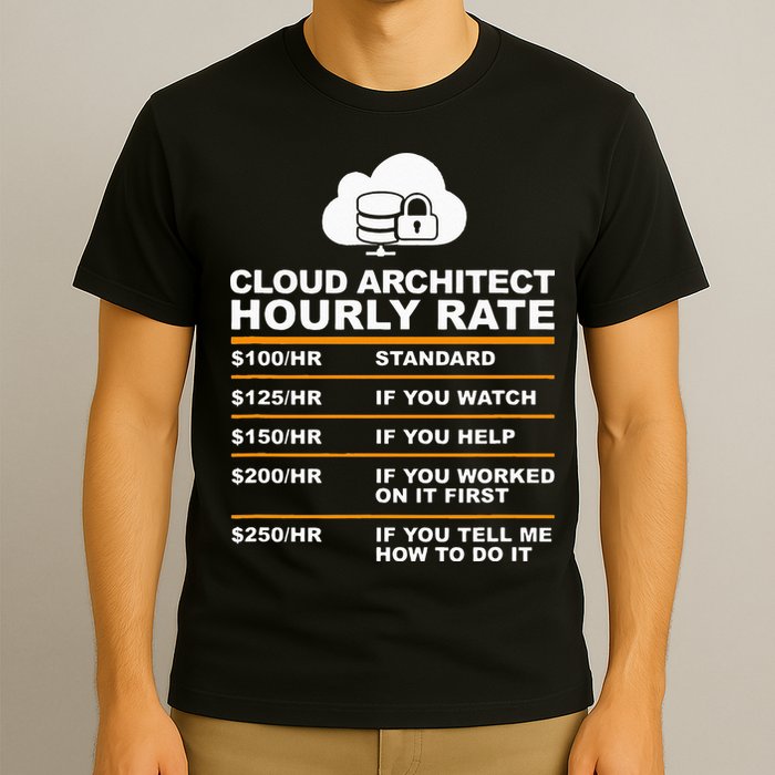 Cloud Architect hourly Rate USDProgrammer Hourly Rate Gift T-Shirt