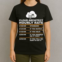Cloud Architect hourly Rate USDProgrammer Hourly Rate Gift T-Shirt