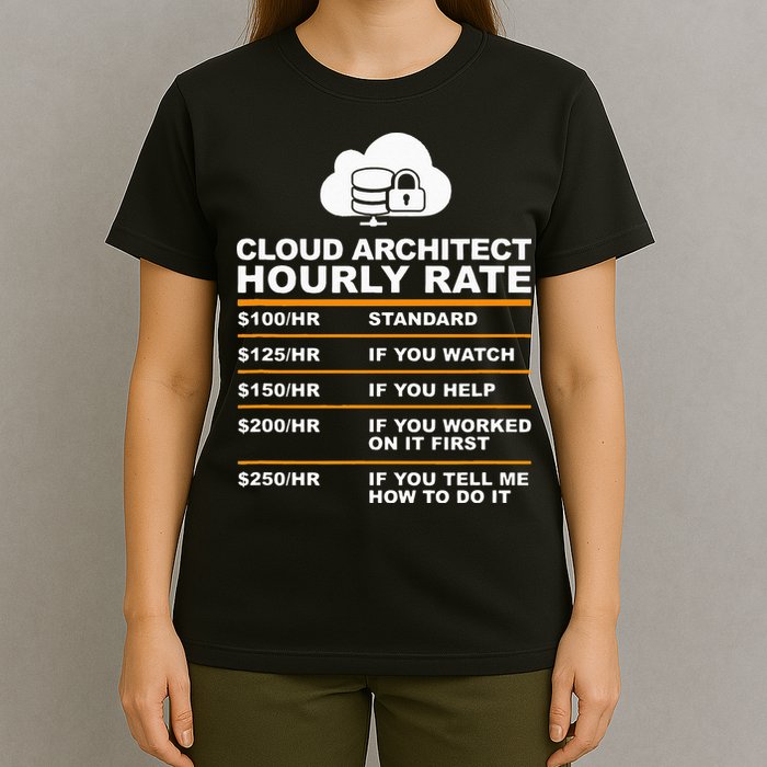 Cloud Architect hourly Rate USDProgrammer Hourly Rate Gift T-Shirt