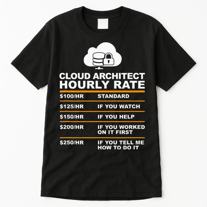 Cloud Architect hourly Rate USDProgrammer Hourly Rate Gift Tall T-Shirt