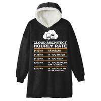 Cloud Architect hourly Rate USDProgrammer Hourly Rate Gift Hooded Wearable Blanket