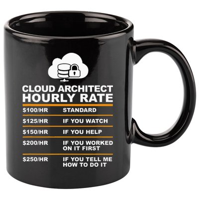 Cloud Architect hourly Rate USDProgrammer Hourly Rate Gift 11oz C Handle Ceramic Mug