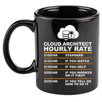 Cloud Architect hourly Rate USDProgrammer Hourly Rate Gift 11oz C Handle Ceramic Mug