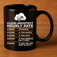 Cloud Architect hourly Rate USDProgrammer Hourly Rate Gift 11oz C Handle Ceramic Mug