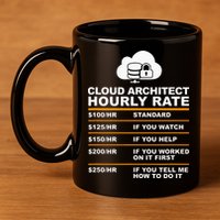 Cloud Architect hourly Rate USDProgrammer Hourly Rate Gift 11oz C Handle Ceramic Mug