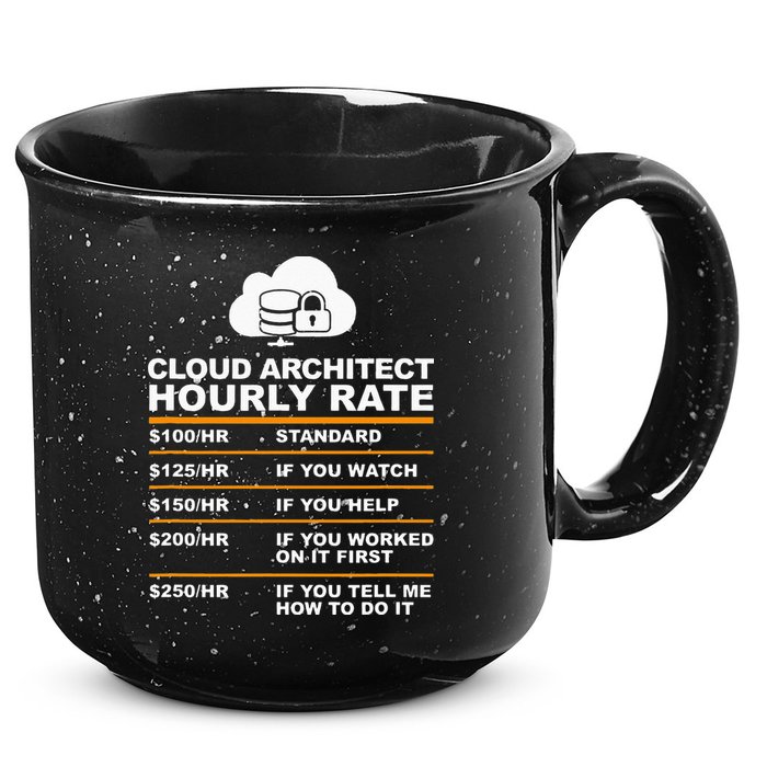 Cloud Architect hourly Rate USDProgrammer Hourly Rate Gift 15oz Campfire Ceramic Mug