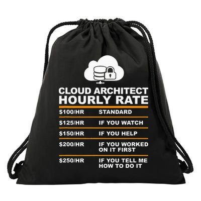Cloud Architect hourly Rate USDProgrammer Hourly Rate Gift Drawstring Bag