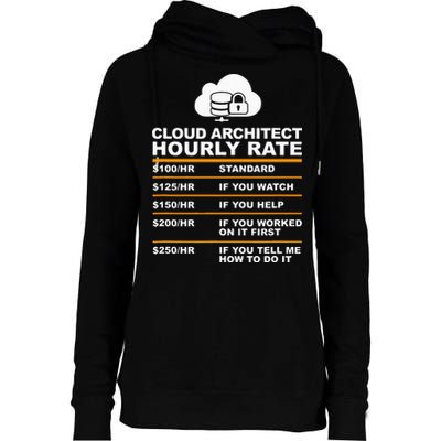 Cloud Architect hourly Rate USDProgrammer Hourly Rate Gift Womens Funnel Neck Pullover Hood
