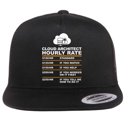 Cloud Architect hourly Rate USDProgrammer Hourly Rate Gift Flatbill Hat