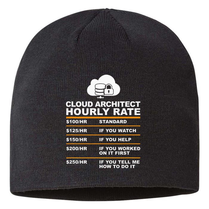Cloud Architect hourly Rate USDProgrammer Hourly Rate Gift Sustainable Beanie
