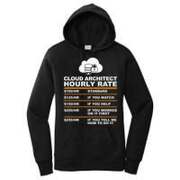 Cloud Architect hourly Rate USDProgrammer Hourly Rate Gift Women's Pullover Hoodie