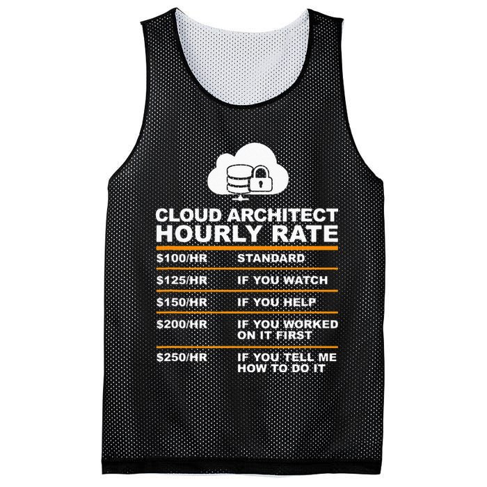 Cloud Architect hourly Rate USDProgrammer Hourly Rate Gift Mesh Reversible Basketball Jersey Tank