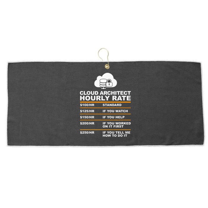 Cloud Architect hourly Rate USDProgrammer Hourly Rate Gift Large Microfiber Waffle Golf Towel