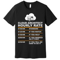 Cloud Architect hourly Rate USDProgrammer Hourly Rate Gift Premium T-Shirt